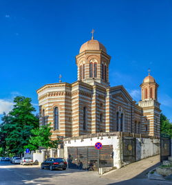 View of building against blue sky