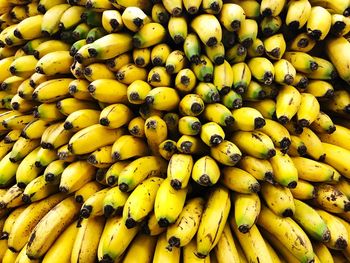 Full frame shot of bananas for sale at market stall