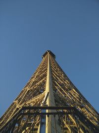 Low angle view of building against blue sky