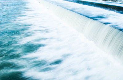 Waves splashing in water