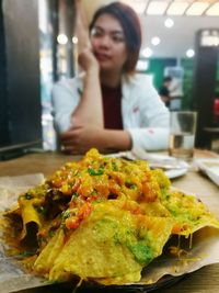 Woman preparing food