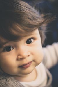 Close-up portrait of a smiling girl