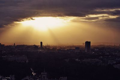 Cityscape at sunset