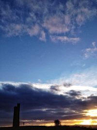 Low angle view of cloudy sky