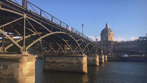 View of bridge over river