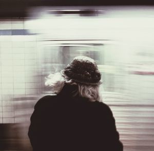 Woman looking at camera