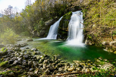 Waterfall in forest