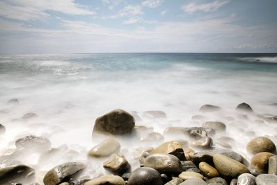 Scenic view of sea against sky