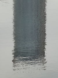 High angle view of rippled water in lake