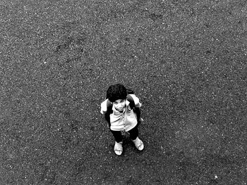 Close-up of woman standing in pond