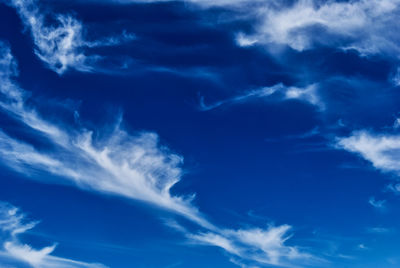 Low angle view of clouds in sky