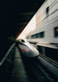 Train at railroad station