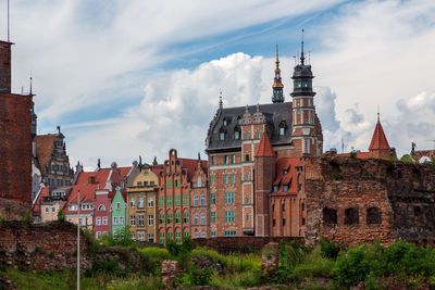 Panoramic view of buildings against sky