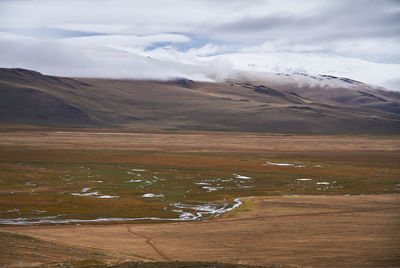 Scenic view of landscape against sky