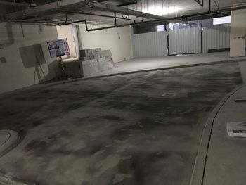 Interior of abandoned building