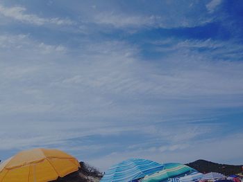 Low angle view of cloudy sky