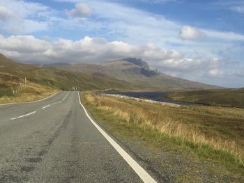 Road passing through mountains