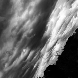 Low angle view of storm clouds in sky