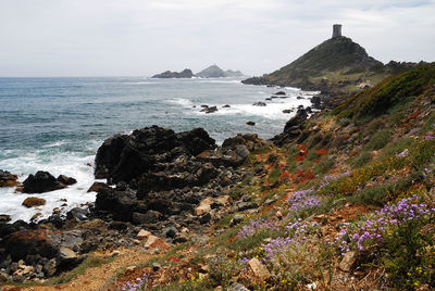 Scenic view of sea against sky