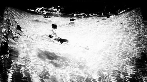 Man surfing in water