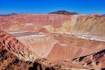 Aerial view of desert