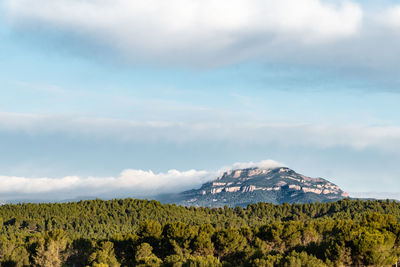 Scenic view of mountain against sky