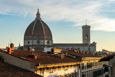 Rooftops in florence and cathedral of santa maria del fiore