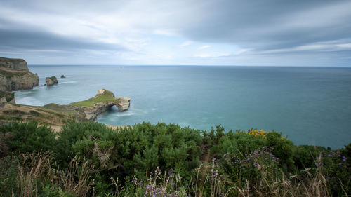 Scenic view of sea against sky