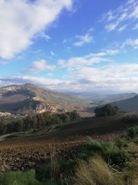 Scenic view of landscape against sky