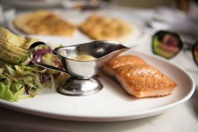 Close-up of food in plate