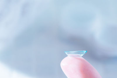 Close-up of hand holding drink