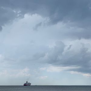 Scenic view of sea against sky