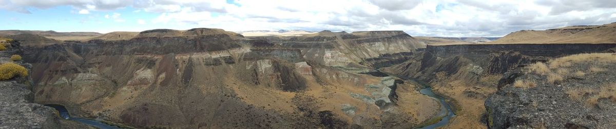 Panoramic view of landscape against sky