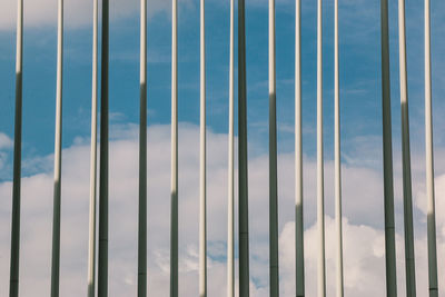 Low angle view of bridge against sky