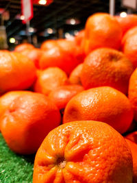 Close-up of oranges for sale in market