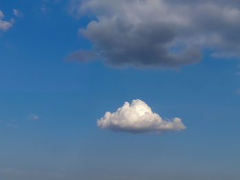 Low angle view of clouds in sky