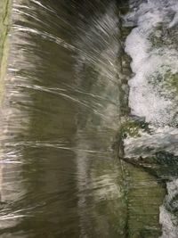 Close-up of water flowing