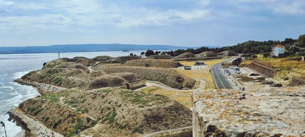 Panoramic view of sea against sky