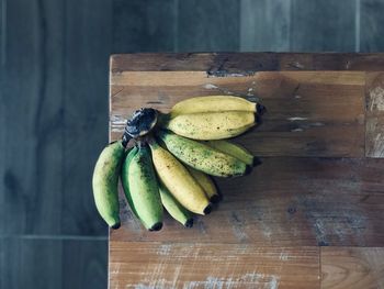 High angle view of fruit on table