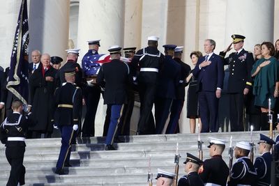 People standing on staircase