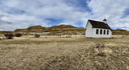 Wild west church in the badlands