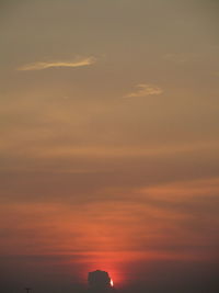 Scenic view of sky during sunset