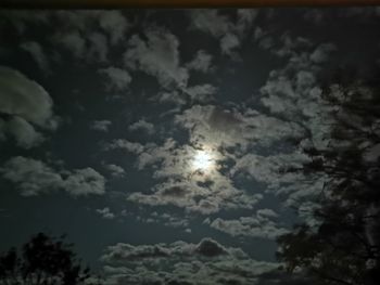 Low angle view of clouds in sky