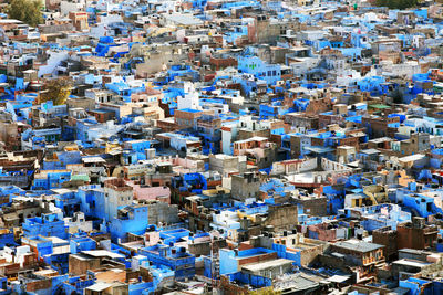 Full frame high angle view of jodhpur city