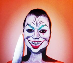 Close-up portrait of a young woman