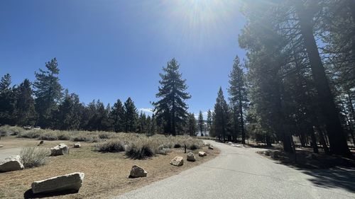 Panoramic view of landscape against sky on sunny day