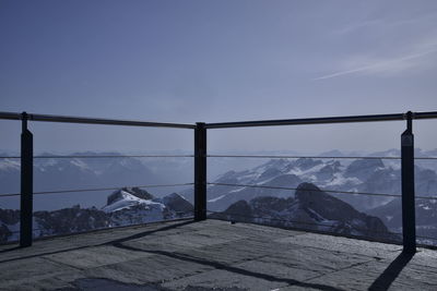 Snow covered mountain against sky