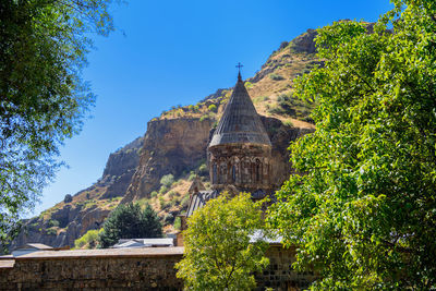 Monastery of geghard, unique architectural construction in the kotayk province of armenia