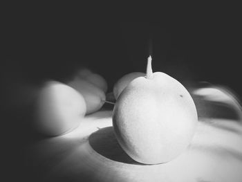 Close-up of food on table