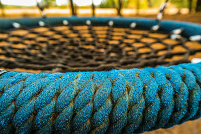 Full frame shot of rope at playground